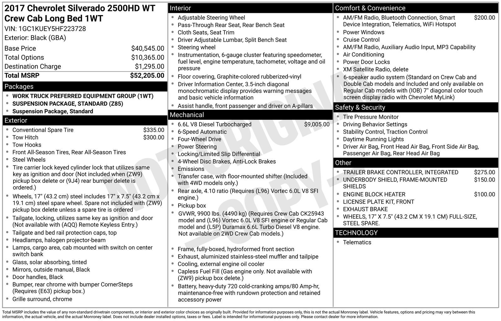 chevrolet silverado 2500hd 2017 1GC1KUEY5HF223728 image chevrolet silverado 2500hd 2017 1GC1KUEY5HF223728 image